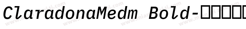 ClaradonaMedm Bold字体转换